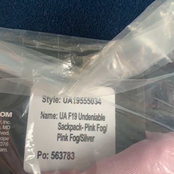 Under Armour Sackpack in pink fog - Picture 3 of 5